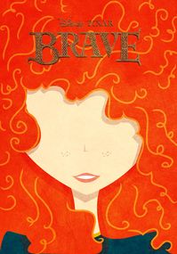 Day 20. Something orange: Merida's hair. From Brave.  Coudn't find the typo today.