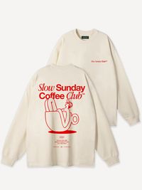 Slow Sunday Coffee Club Oversize Longsleeve – AnotherCottonLab