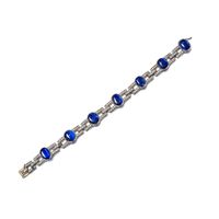 'Anneaux' Art Deco Sapphire and Diamond Bracelet | 尚美| 'Anneaux' 裝飾藝術風格 天然 「緬甸」未經加熱藍寶��石 配 鑽石 手鏈 (藍寶石總重43.47克拉) | Magnificent Jewels I | Jewelry | Sotheby's