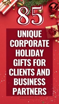 These 85 corporate holiday or Christmas gift ideas for clients and gifts for business partners will help you leave a lasting impression and build stronger business connections. From small elegant gift ideas to practical office items, there’s something here for every type of business relationship. Small corporate gifts, personalized corporate gifts with your brand logo or even customizable or personalized corporate gift baskets - you'll find a ton of business gifts for every preference and budget.