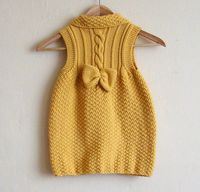 Cable vest tunic for Little M by Pure Craft, via Flickr