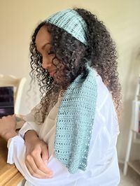 Luminance Hair Scarf pattern by Kelsie Weeks