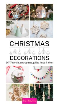 This roundup of 79 easy-to-make DIY Christmas baubles, ornaments, wreaths, garlands and centrepiece ideas will help you craft homemade Christmas decorations that you will want to decorate your home with every holiday season for years to come. I’ve spent time trawling through the thousands of tutorials to put together a list of ideas and inspiration for unique DIY baubles, ornaments and assorted other Christmas decor that will add a wonderfully homemade feel to your holiday decor.