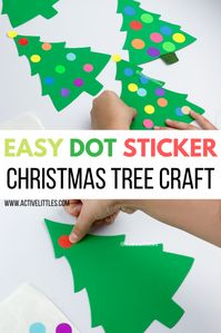 christmas tree dot sticker kids activity