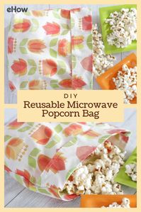 If you've been trying to create less waste and eat a bit healthier, you can ditch those greasy, chemical-laden, store-bought microwave popcorn bags and make an earth-friendly, reusable, healthy alternative. These reusable microwave popcorn bags are a snap to make and are even a great learn-to-sew project.