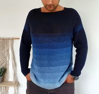 This Ocean Sweater is so beautiful and even men who said they would never wear crochet really love it. It’s very light and can be worn all year long. It has a standard fit with a positive ease of 4 cm around chest circumference but it can easily be adjusted by working more or fewer rounds for the yoke. Design: Catalina Ungureanu.  Difficulty level: Beginner. Crochet hook: 3.5 mm (US size E). #hobbiifriends #hobbiiocean