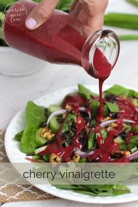 cherry vinaigrette recipe -- www.nourishmovelove.com