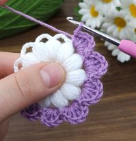 156K views · 6.7K reactions | Wonderful!! very easy crochet filled flower motif making #crochet #knitting | Wonderful!! very easy crochet filled flower motif making #crochet #knitting | By Aslı ile sanatsal tasarımlar | Facebook