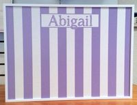 Feeling fresh with cabana stripes in purple! Stay organized in style!