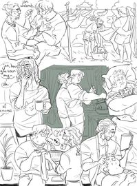 sketch sheet of jonmartin doing…. absolutely whatever during their scotland vacation, just because i wanted them to enjoy their...