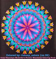 Flower Mandalas Coloring Book by Thaneeya McArdle