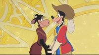 Goofy and Clarabelle at the end of The Three Musketeers