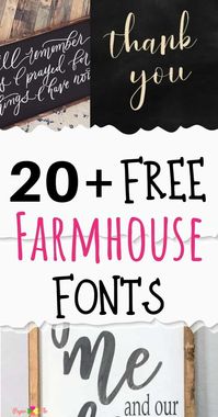 23 Free Farmhouse Fonts - Paper Flo Designs