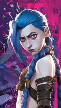 la reina ❤️‍🩹  #aesthetic #arcane #arcaneseason2 #leagueoflegends #lol #jinx #ekko #powder #parati #fondosdepantalla #fondos #viralpost