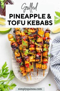 These barbecue grilled pineapple and tofu kebabs are made with fresh veggies, extra-firm tofu, and homemade vegan barbecue sauce for an easy summer cookout dinner. these fruity pineapple kebabs are a long-time favorite. They're perfectly charred with a delicious, sweet, and savory flavor. Plus, they couldn't be easier to make.