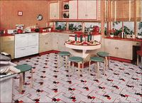 1941 Nairn Linoleum, Kitchen Ad