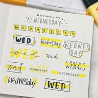 yellow title idea💛energizes your Wednesday . . . 🎈Get great deals for washi tapes, pens, brush pens, and much other stationery at our shop. Click the link in bio @stationerypal or visit stationerypal.com