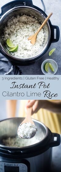 Cilantro Lime Rice - perfect for two! ##instantpot