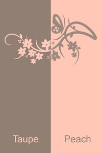 Taupe & Peach