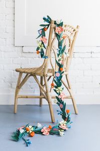 DIY Summer Flower Garland - The House That Lars Built