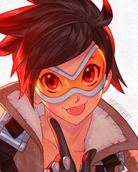 Nakano Art - Fanart of Tracer from Overwatch! #art #artstagram...