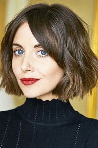 Short Bob Hairstyles Synthetic Hair Wavy Capless Wig 12 Inches #Bobhaircut