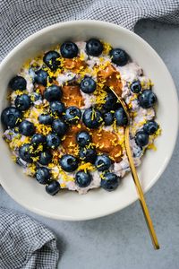 Blueberry Lemon Overnight Oats With Chia | Walder Wellness, Dietitian