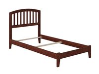 Elevate your bedroom decor with a modern twist on timeless tradition. Meet our Richmond Foundation Bed Frame, a masterpiece of architecturally astute design that seamlessly combines classic style with modern accessibility. Its standout feature is the smooth, arched headboard, reminiscent of Mission-inspired aesthetics, which infuses your space with a warm, earthy aura while maintaining a contemporary style. Available in a range of sizes including Twin XL, Twin, Full, Queen, and King, the Richmon