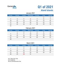 Free quarterly calendar for Aland Islands with holidays. Holiday calendars in PDF, Word, and Excel are printable and easy to customize.