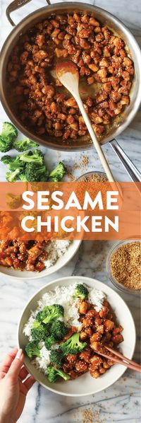 Sesame Chicken Bowls - Damn Delicious