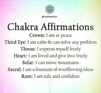 Pin by Sylvia Thompson on Affirmations in 2022 | Chakra healing meditation, Chakra affirmations, Healing affirmations