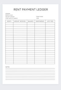 The rent payment ledger is the perfect way to keep note all the payments being made by your tenants. This planner is the ideal way to keep record of all your rental properties or your investment portfolios of property.  It allows you to keep record of monthly payments, rent, balance, maintenance cost and late fees. This also great for tax returns as all payments received are recorded. Rent Payment Ledger,Rent Payment Tracker,Rental Payment Log,Rental Tracker,Monthly Rent Payment Tracker,Rental Ledger,Rental Receipt Form