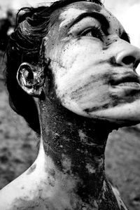 black & white photography :: nancy duccini photography :: earth :: portrait :: mud :: beauty