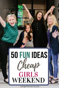 Is money tight and your trying to plan a girls weekend. Stress no more checkout this list of 50 no spend amazing girls weekend ideas. There is something for everyone.