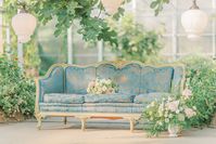 vintage sofa // antique sofa // vintage rentals // wedding decor // wedding rentals // vintage wedding rental // soft seating // wedding design ~ #weddingrentals #vintagerentals #sofarental #vintagesofa #antiquesofa #frenchinspired