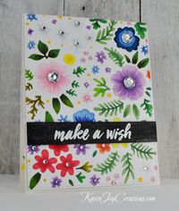 Spring Shower Cover Die Make a Wish Birthday Card – Karen Joy Creations