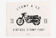 Stamp & Co - Vintage Stamp Font by New Tropical Design on @creativemarket