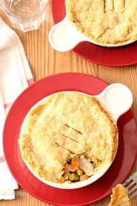 Chicken Pot Pie For Two In Ramekins