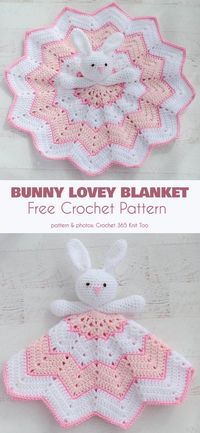 Sleepy Bunny Lovey Free Crochet Pattern