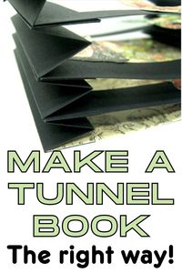 Make a tunnel book the right way. Find out how to make this easy diorama book with a captivating scene #tunnelbook #papercraft #diorama #einatkessler