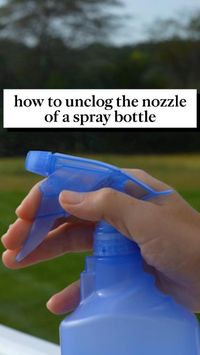 Don't toss the product away because of a faulty nozzle or sprayer. According to the experts, it's easy to fix most backed-up bottles.