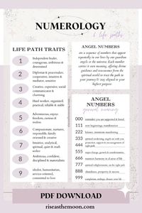 Numerology Cheat Sheet Life Path Traits Life Path Numbers Printable Grimoire Page Angel Number Meanings How to Calculate Life Path Number . #SymbolicTattoos #MeaningfulInk #TattooInspiration #InkedMeaning #SymbolicArt #TattooIdeas