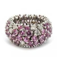 Pink sapphire and diamond ring by Sabbadini