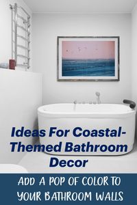 Ideas For Coastal-Themed Bathroom Decor.
Add a beachy atmosphere to your bathroom.
house decorating ideas beach theme | ocean inspired decor | ocean themed bathroom decor | coastal bathroom decor | beachy bathroom coastal style | coastal bathroom ideas beach themes