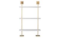 Marais 3-Tier Wall Shelf, White/Gold - Port 68 - Brands | One Kings Lane