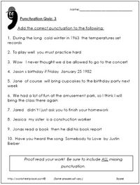 Punctuation Test 3