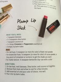 DIY plump lipstick doTERRA