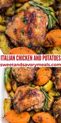 Italian Chicken and Potatoes combines two classic dinner pieces together to make the perfect homemade family meal.