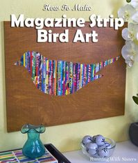 How To Make Magazine Strip Art - Running With Sisters