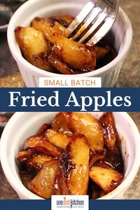 Make delicious pan fried apples in just 15 minutes with this easy recipe. Perfect as a side dish, dessert, or ice cream topping.